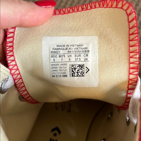 Red High-Top Sneakers - Picture 2 of 3